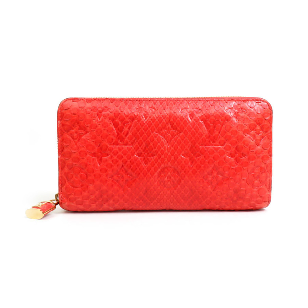 Louis Vuitton Zippy Wallet Python Long Wallet Ora… - image 1